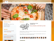 Tablet Screenshot of fratello-pizzeria.com